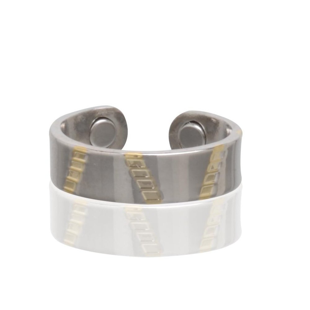 Magnetic Two Tone Ring - Arthritis Therapy Energy Ring